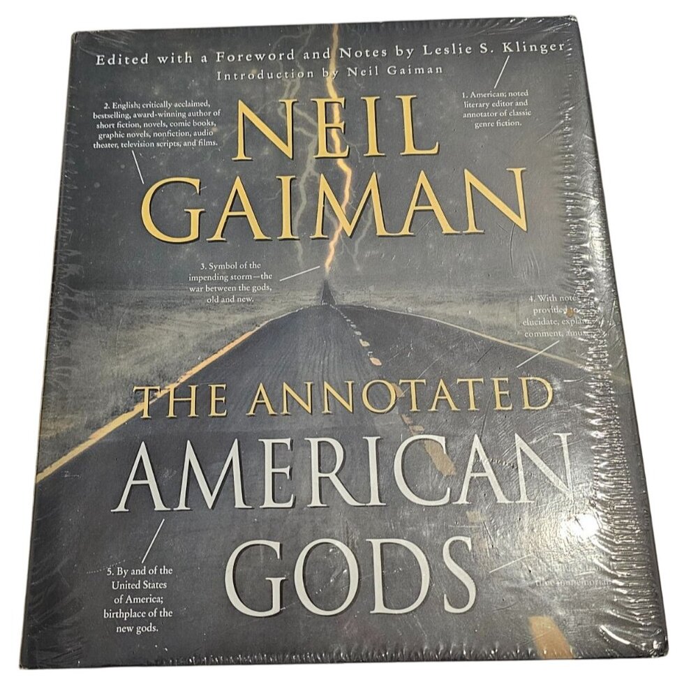 Neil Gaiman Annotated American Gods Hardcover New Sealed Book Foreword Klinger